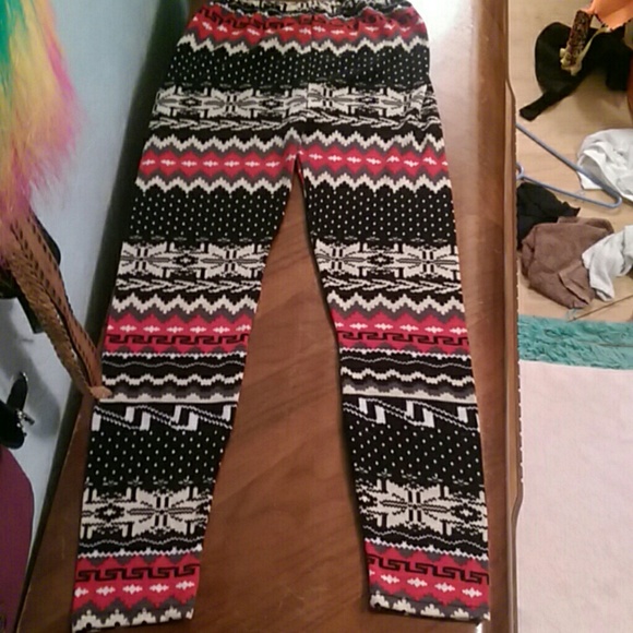 Winter christmas leggings
