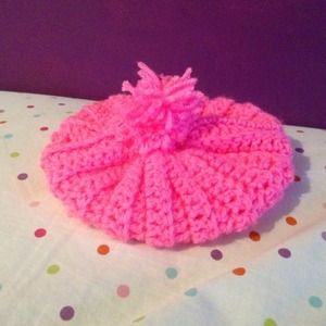 Baby girl crochet hat