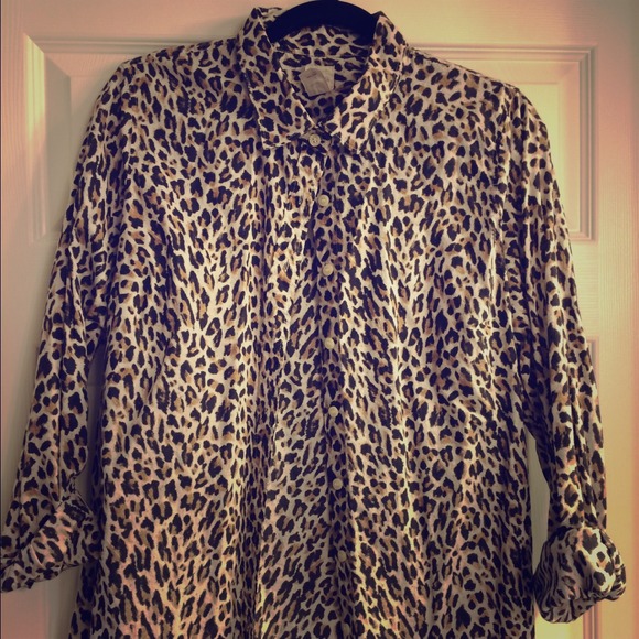 Jcrew leopard shirt