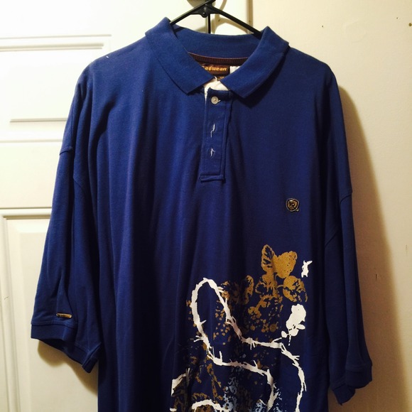 ROYAL BLUE MENS POLO - Picture 1 of 1