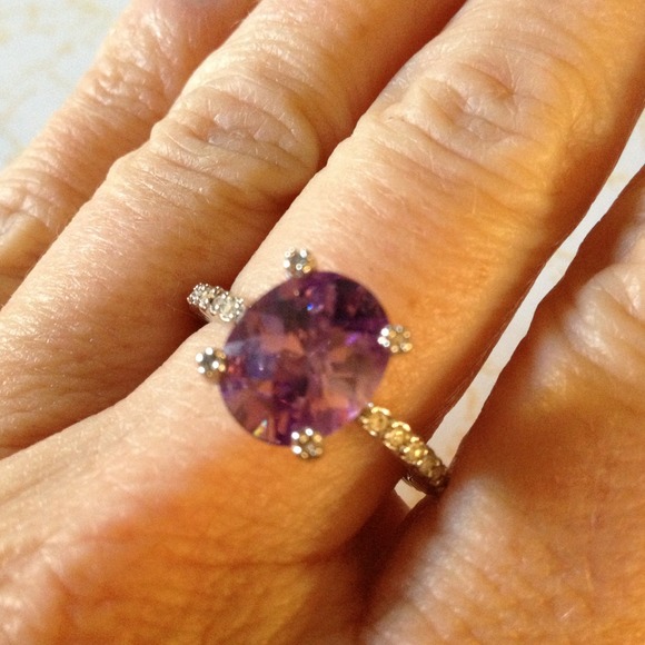 Best wishes ring with rhinestone band