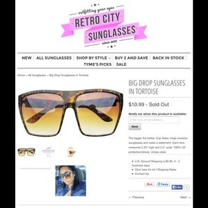 Retro City Oversized Sunglasses