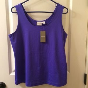 Nylon/spandex Purple tank top