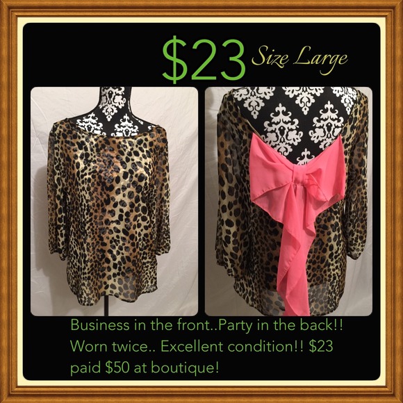 Leopard print blouse - Picture 1 of 1