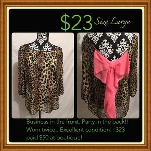 Leopard print blouse