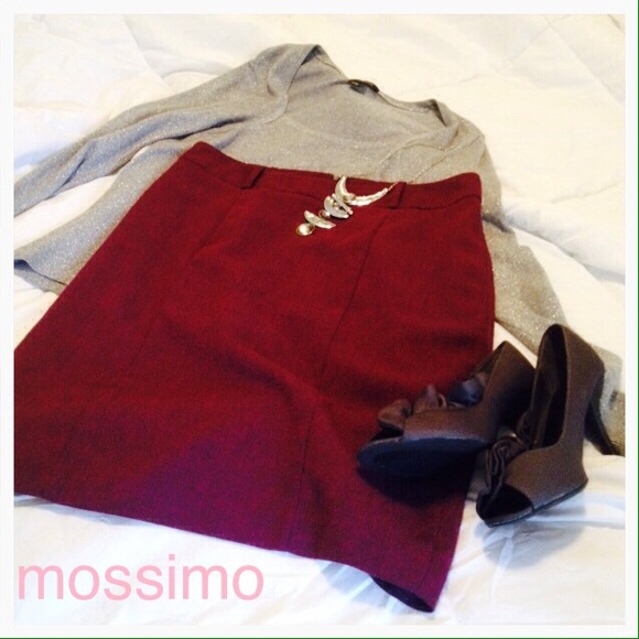Maroon / Plum A-Line Skirt 💵👜👠