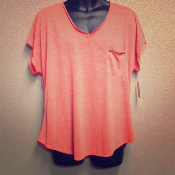 Faded Glory Orange Tee XXL (20) NWT