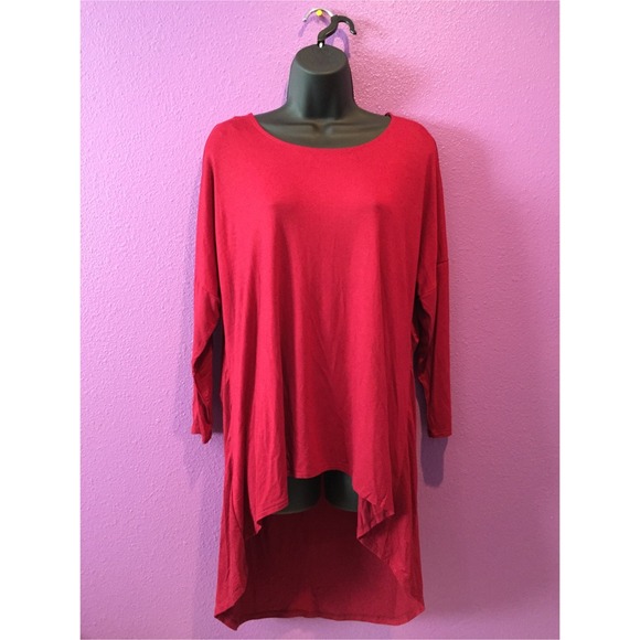 High Low 3/4 Sleeve Tunic