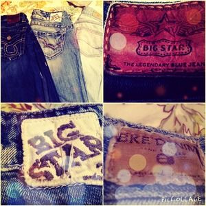 Blue jeans. Big Star & BKE. Size 27-28 long