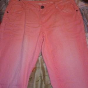 Peach jeans