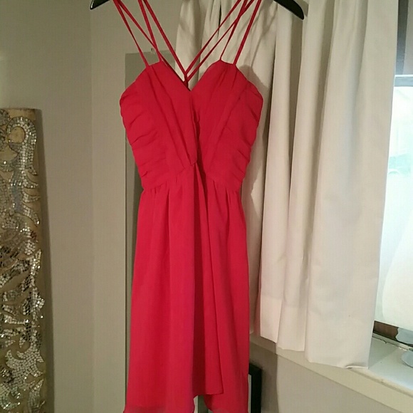 Deep pink dress