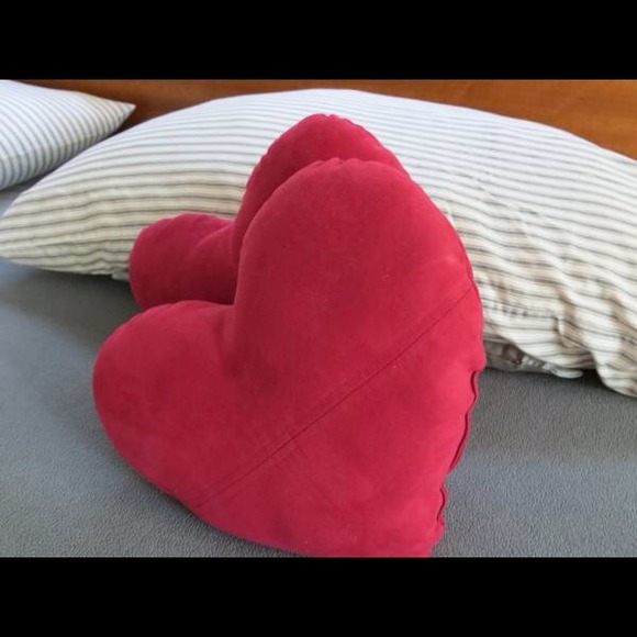 Pottery Barn Accessories 2 Heart Accent Pillows Sale Poshmark