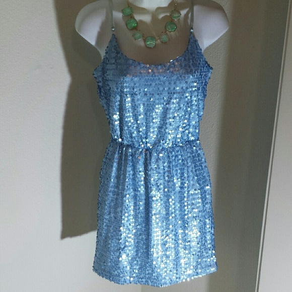 Love Reign Dresses & Skirts - Sky blue party sequins dress