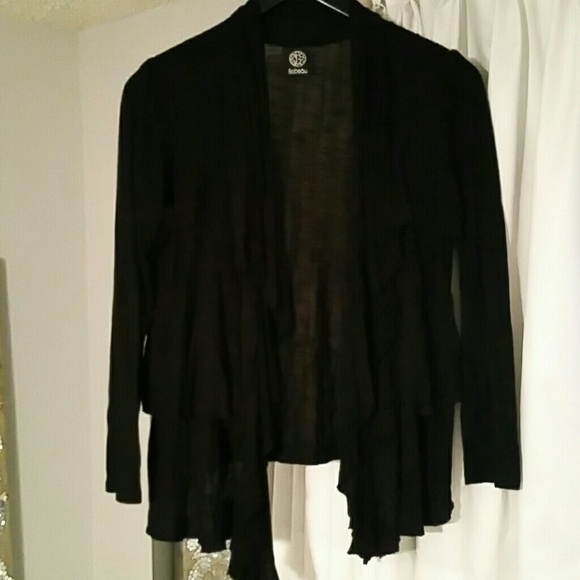 Black Ruffle cover up