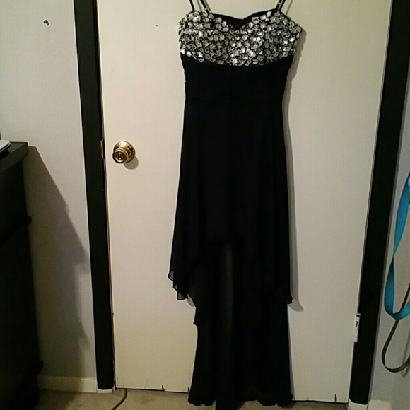 Navy blue gown