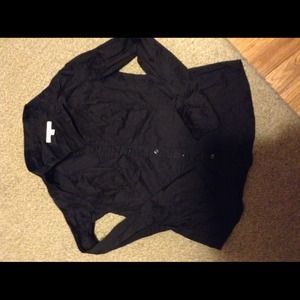 Black Long Sleeved Button-down Shirt