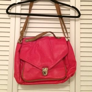Red messenger bag