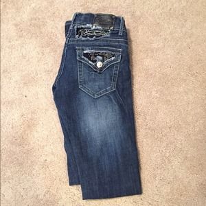 Red River Dark Wash Rip Jeans