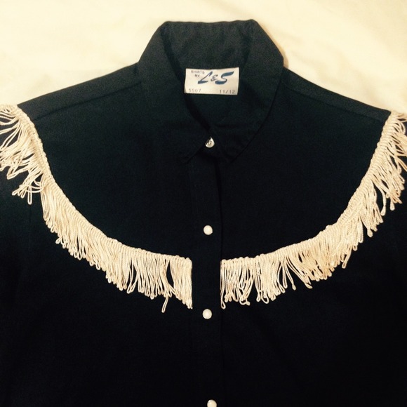 Cowgirl shirt with fringe