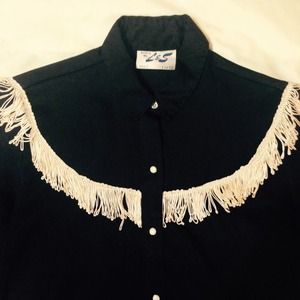 Cowgirl shirt with fringe