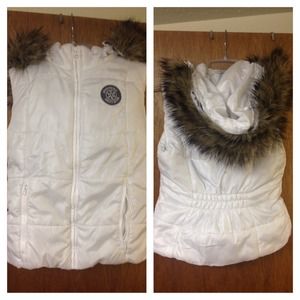 Aeropostle Hooded Fur Vest