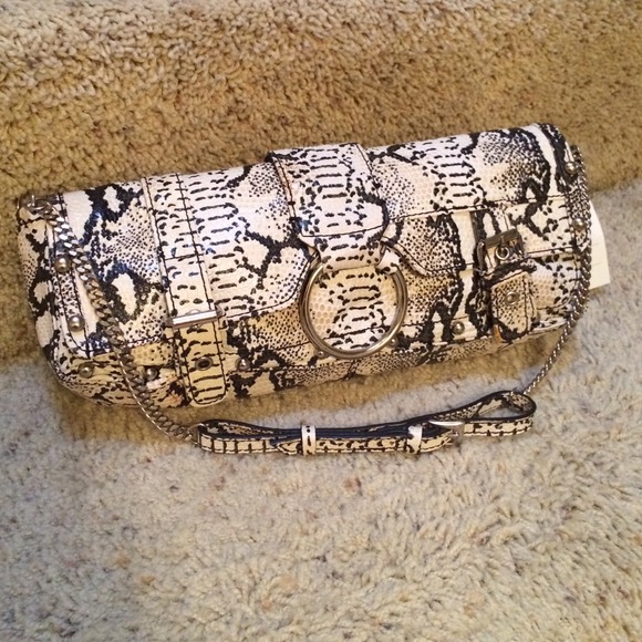 Genuine leather animal printed hand bag - Picture 1 of 3