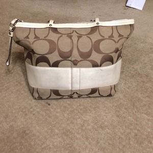 Tan/Camel colored Coach bag