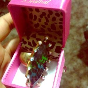 Betsey Johnson oversized cocktail ring
