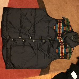 Pendleton pattern vest