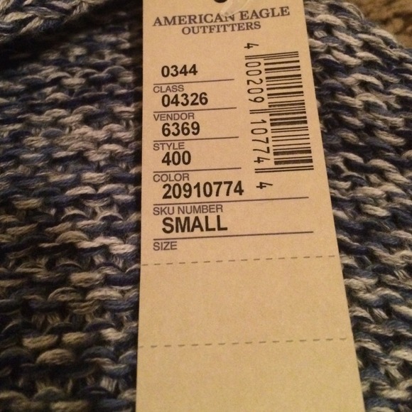 💋SALE💋Navy Marbled AE Hooded Sweater - Picture 2 of 4