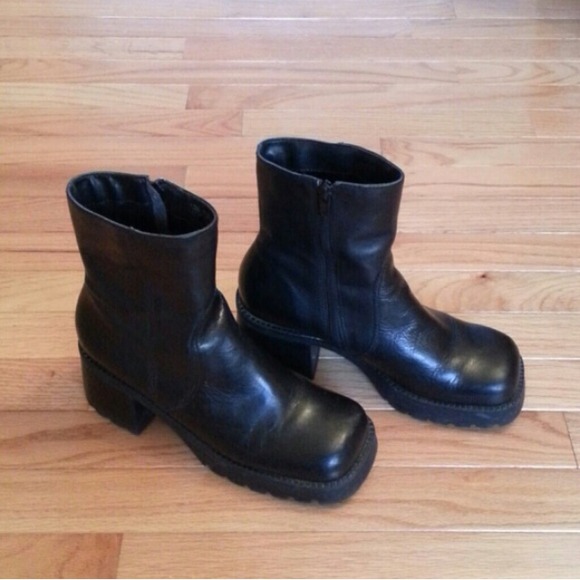 Chunky Heel Ankle Boots