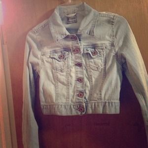 Light Blue Short Denim Jacket
