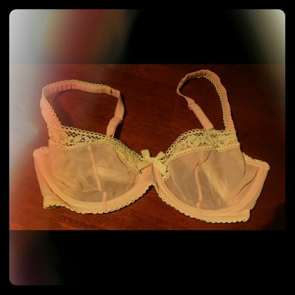 Agent Provocateur Pink&Yellow lace bra never worn!