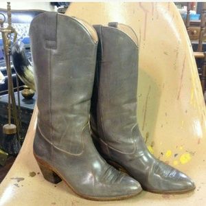 Capezio real leather grey boots+real wool sweater