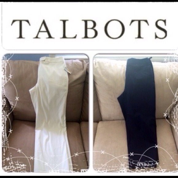 2 pair of TALBOTS pants size 6P NWT