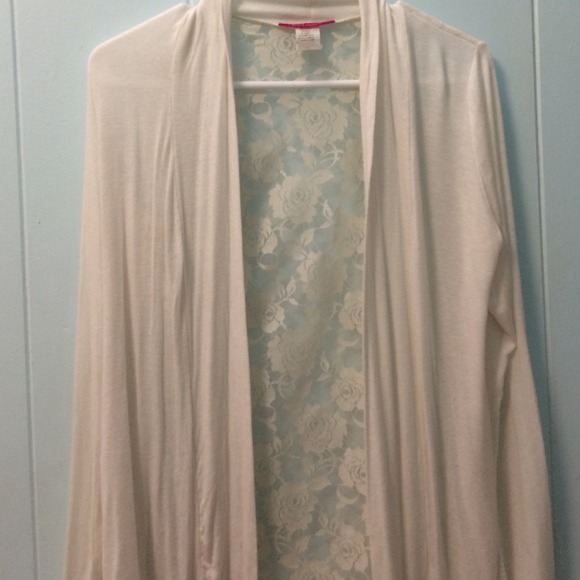 White lace cover up