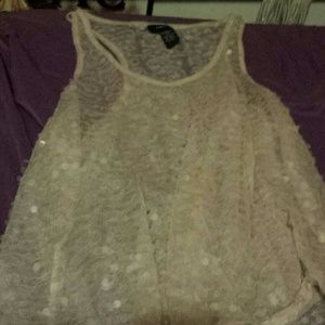 See-through sheer shirt