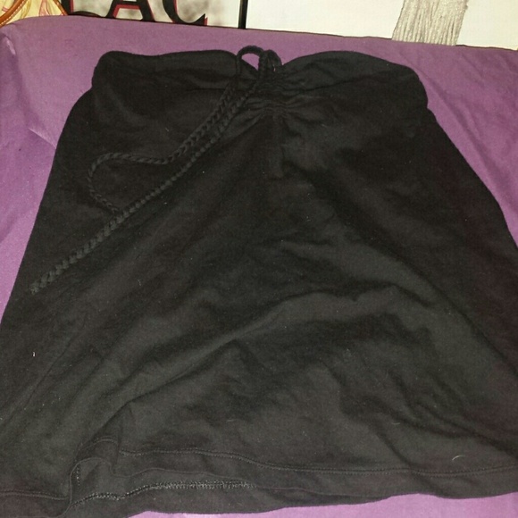 Black tankini top