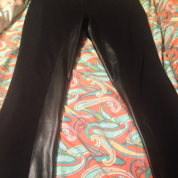 Faux leather Spandex pants