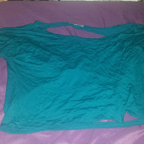 Turquoise low cut top