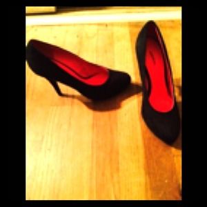 Black Suede heels