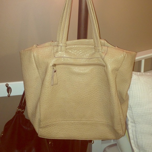 Tan/Pink Over the shoulder bag - Picture 1 of 3