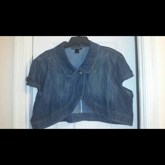 Short-sleeved Crop jean jacket