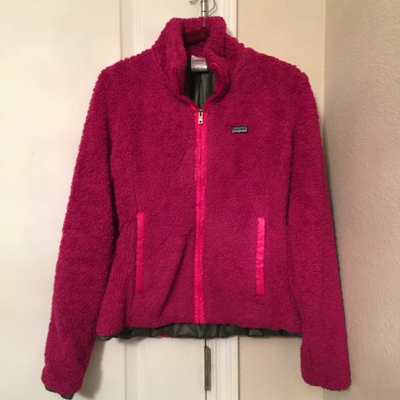 Pink Patagonia Fleece Jacket Small