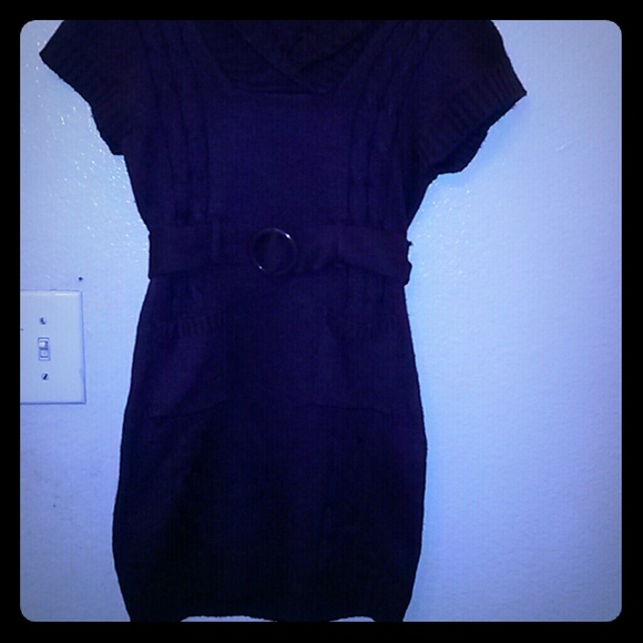 Purple winter dress