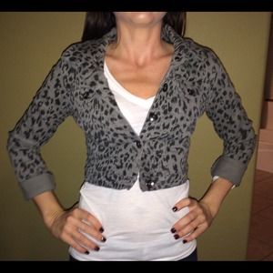 Grey leopard jacket