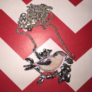 vintage bird necklace