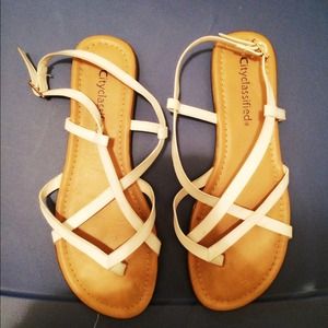 White Sandals.