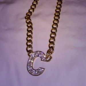 Necklace letter 'C'