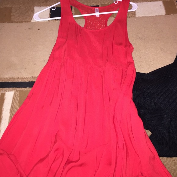 Red summer dress